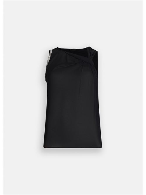 Top in cotone e georgette LIU JO | CF5140J0088/22222
